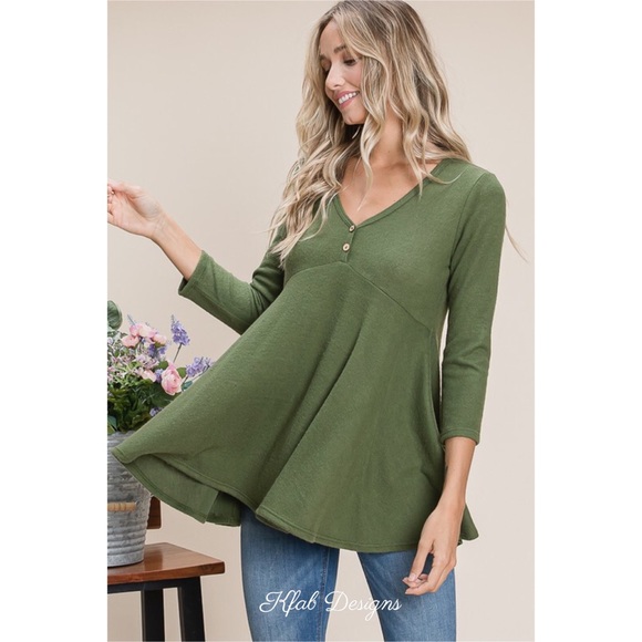 ❤️LAST! V Neck Soft Knit High Waist Top! - Picture 6 of 10